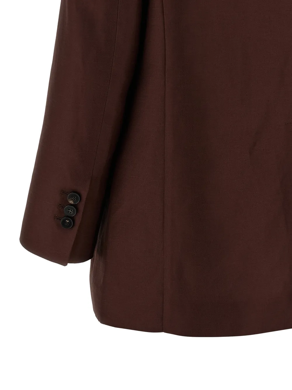 Alberto Biani America blazer met knopen Bruin