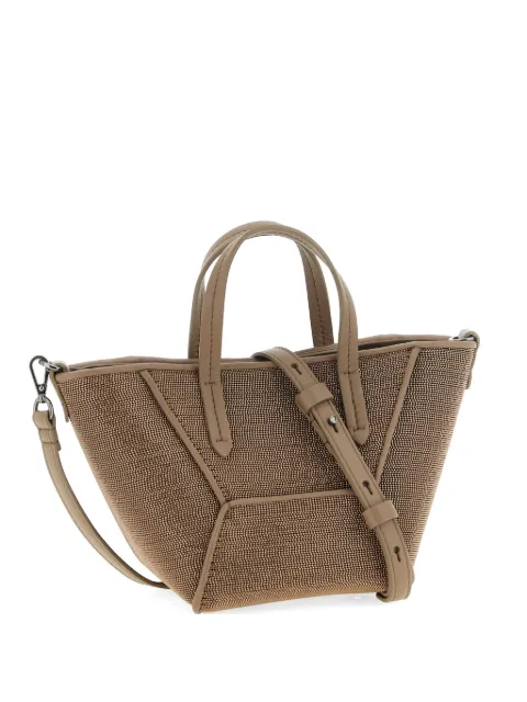 Brunello Cucinelli BC Duo Precious panel leather tote bag