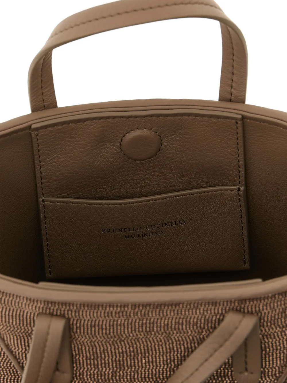 Bc Duo Precious Panel Leather Tote Bag
