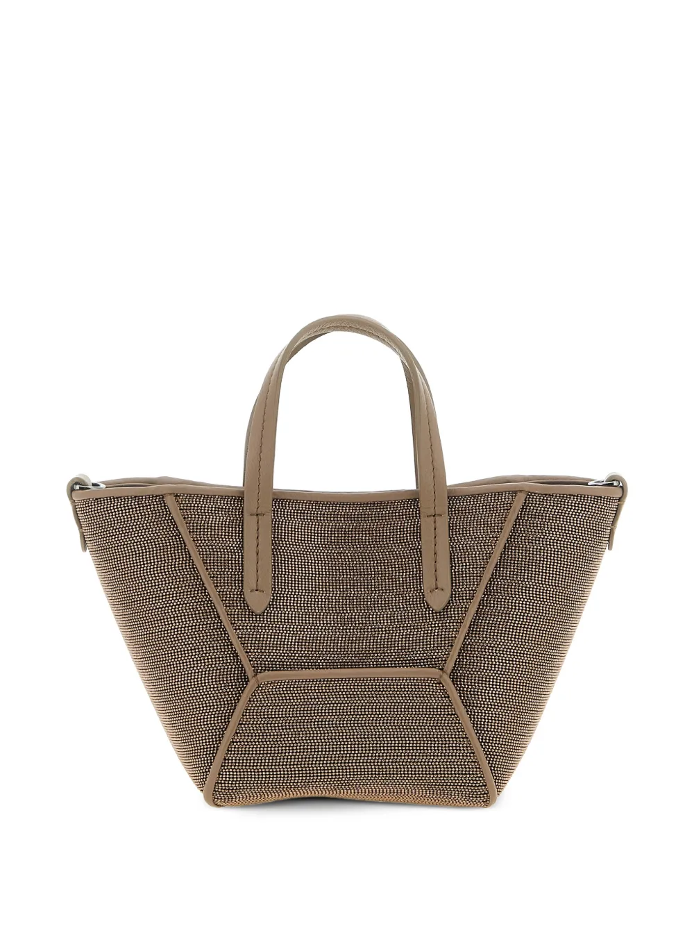 Bc Duo Precious Panel Leather Tote Bag