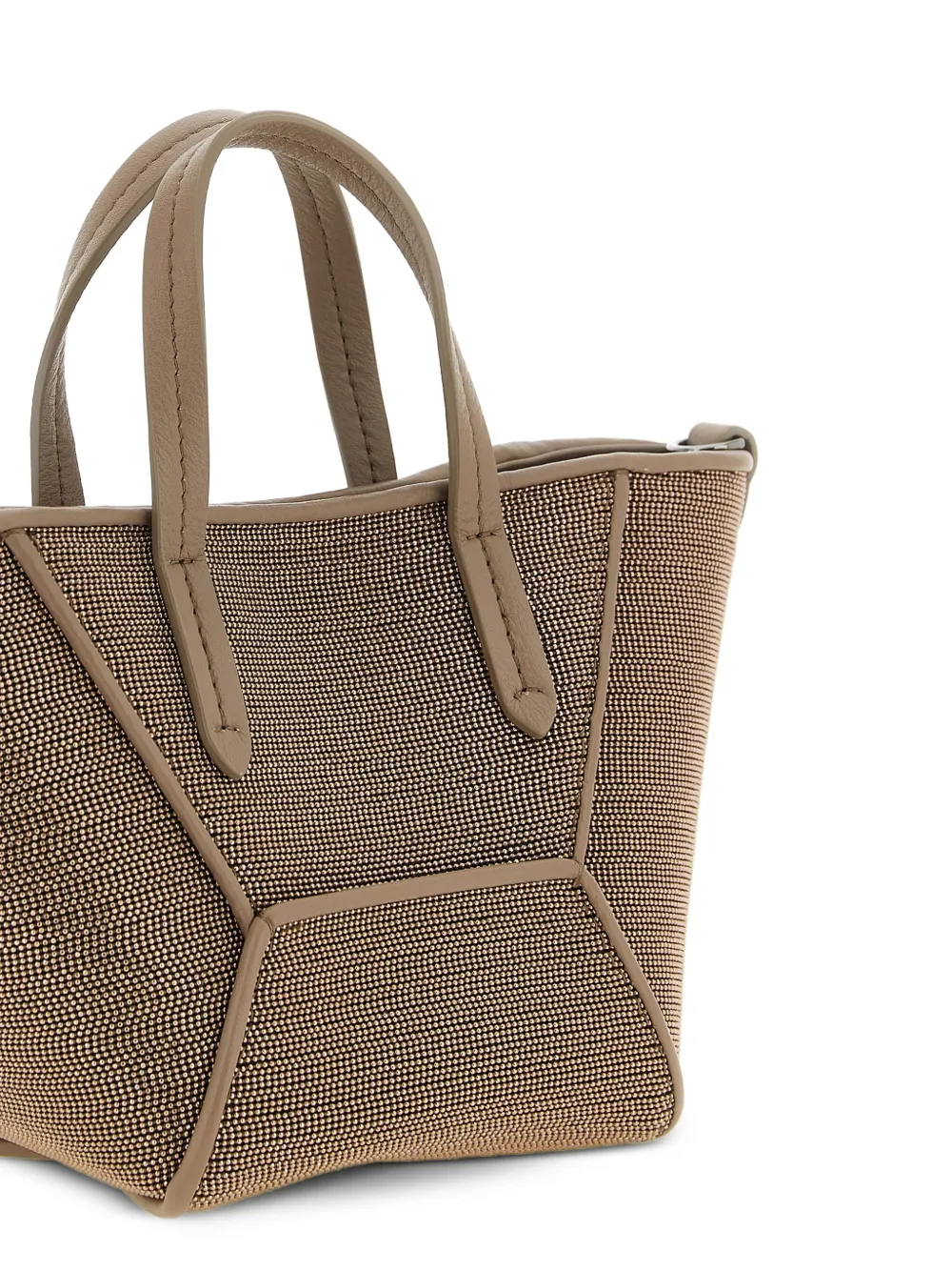 Bc Duo Precious Panel Leather Tote Bag