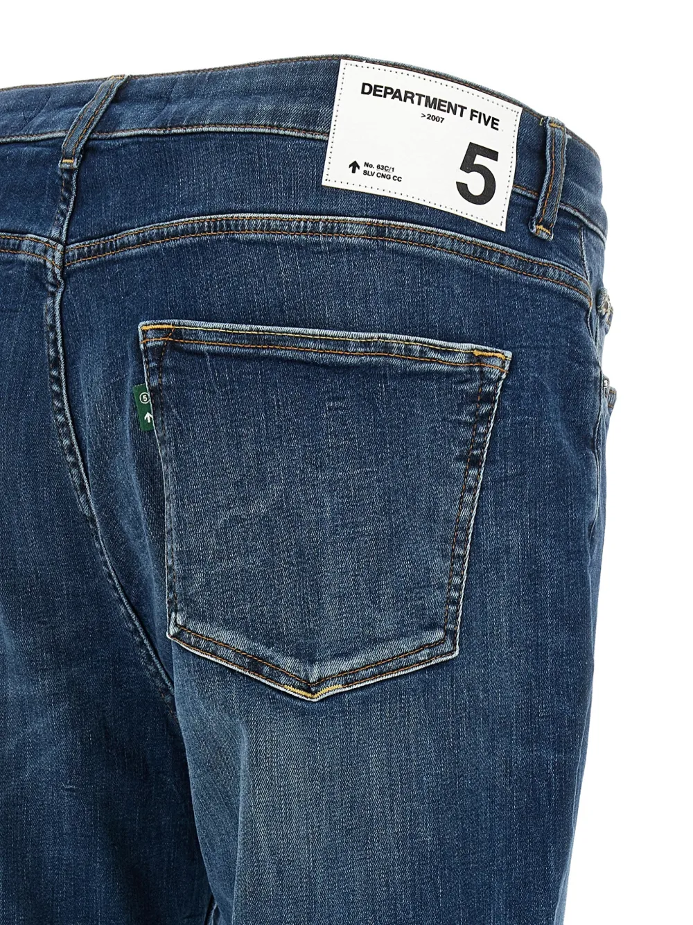 Department 5 Drake cropped jeans met contrasterend stiksel Blauw
