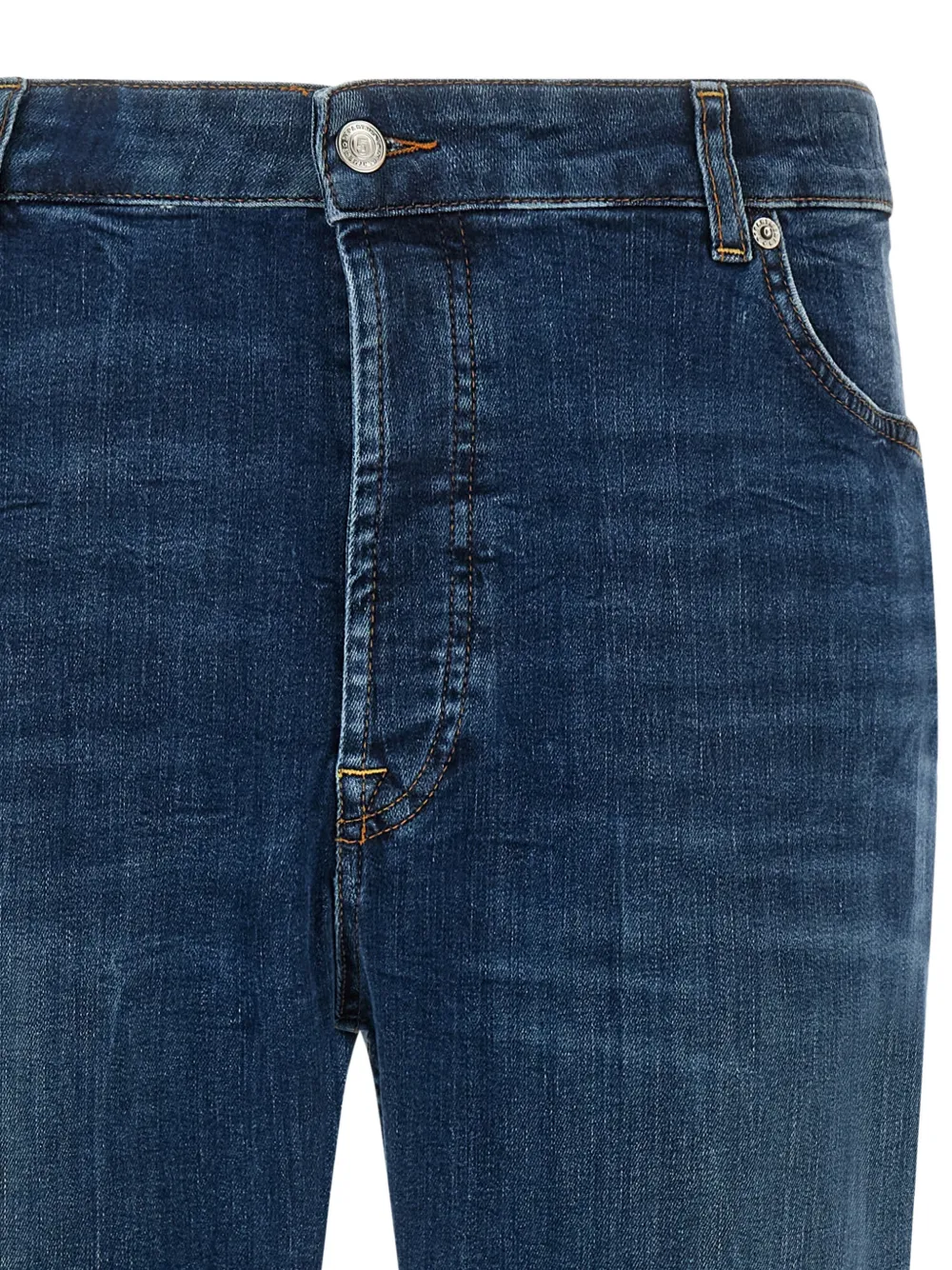 Department 5 Drake cropped jeans met contrasterend stiksel Blauw