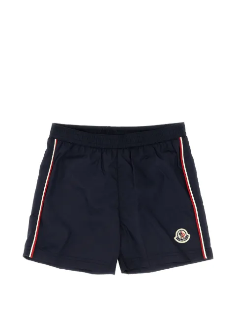 Moncler Enfant tricolour piping swimsuit