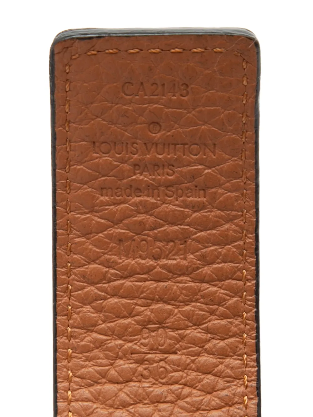 2013 Grained Leather Lv Initiales Reversible Belt