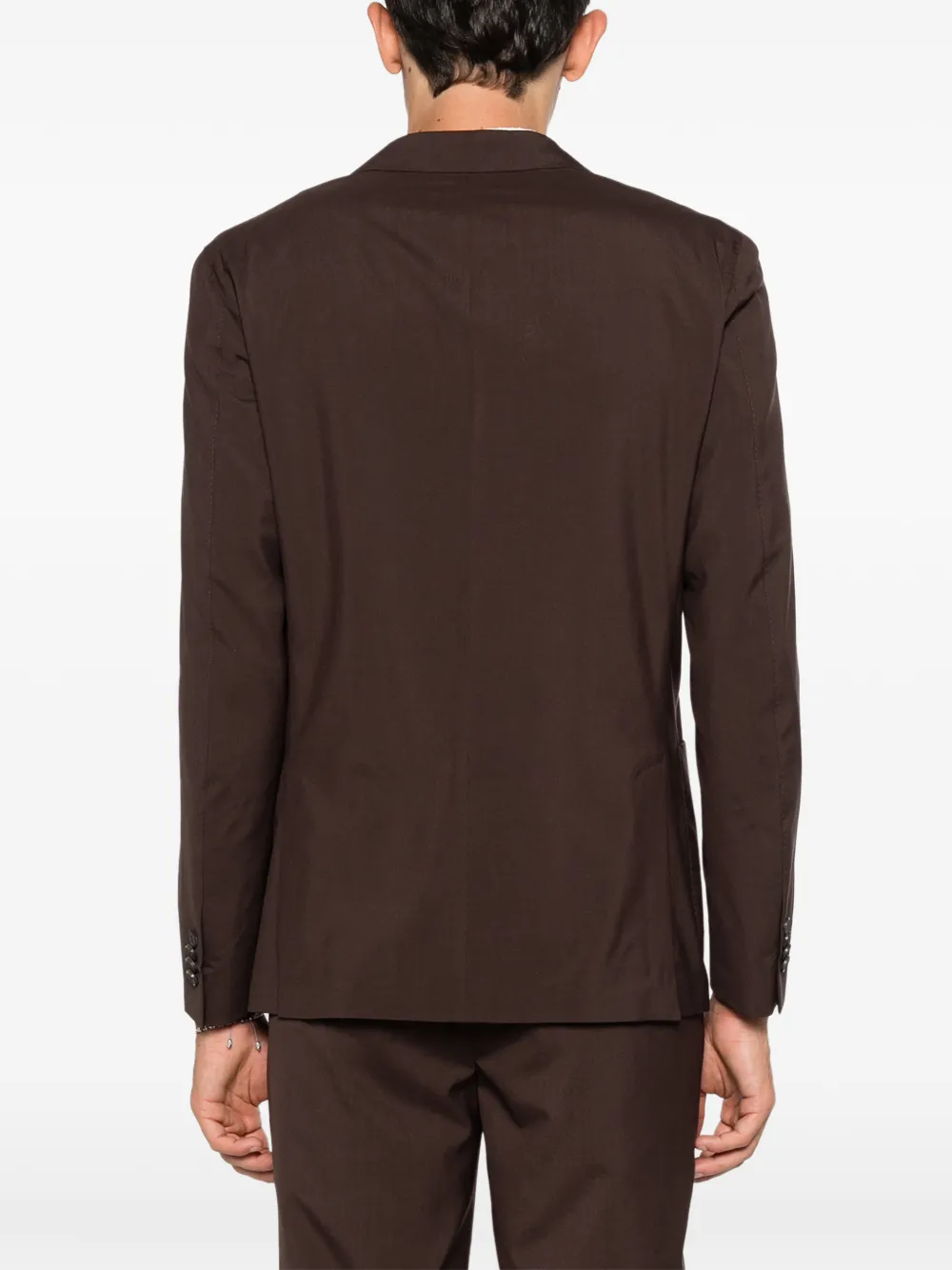 Corneliani Blazer met bewerkte revers Bruin