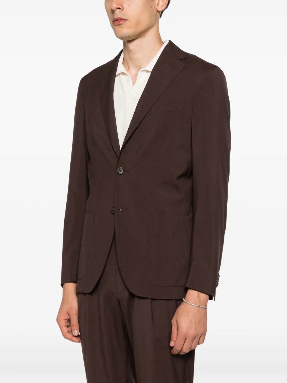  Corneliani Notched-lapel Blazer - Brown 