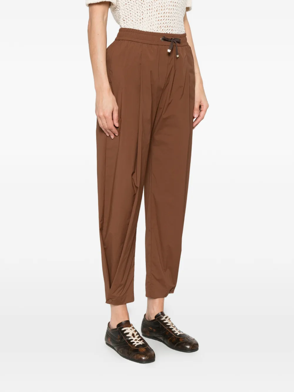 Herno Broek met trekkoord Bruin
