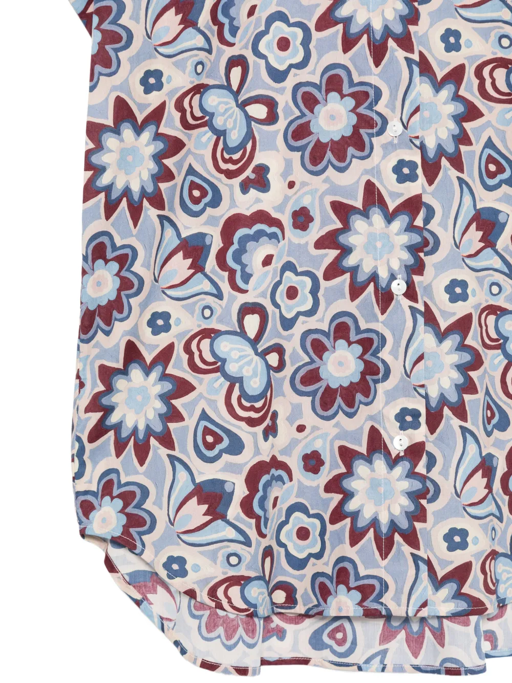  Xacus Camisa Con Estampado Floral - Azul 