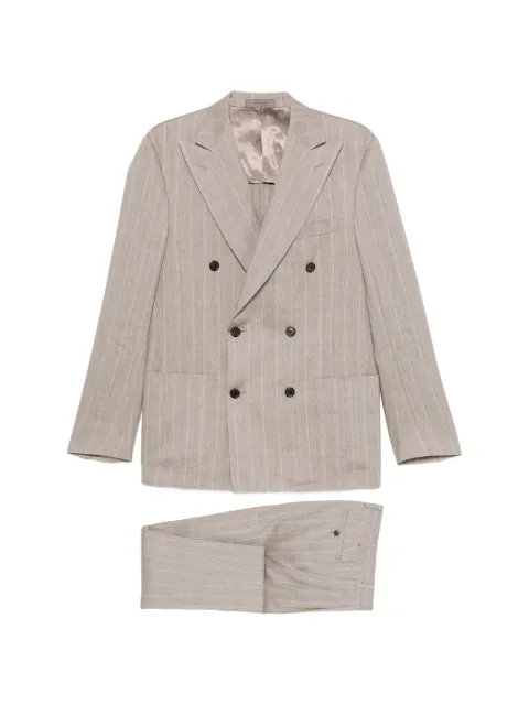 Corneliani pinstripe double-breasted suit