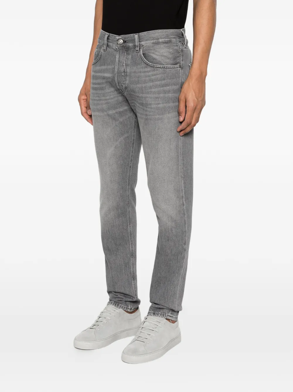  Dondup Jean à Boutonnière - Gris 