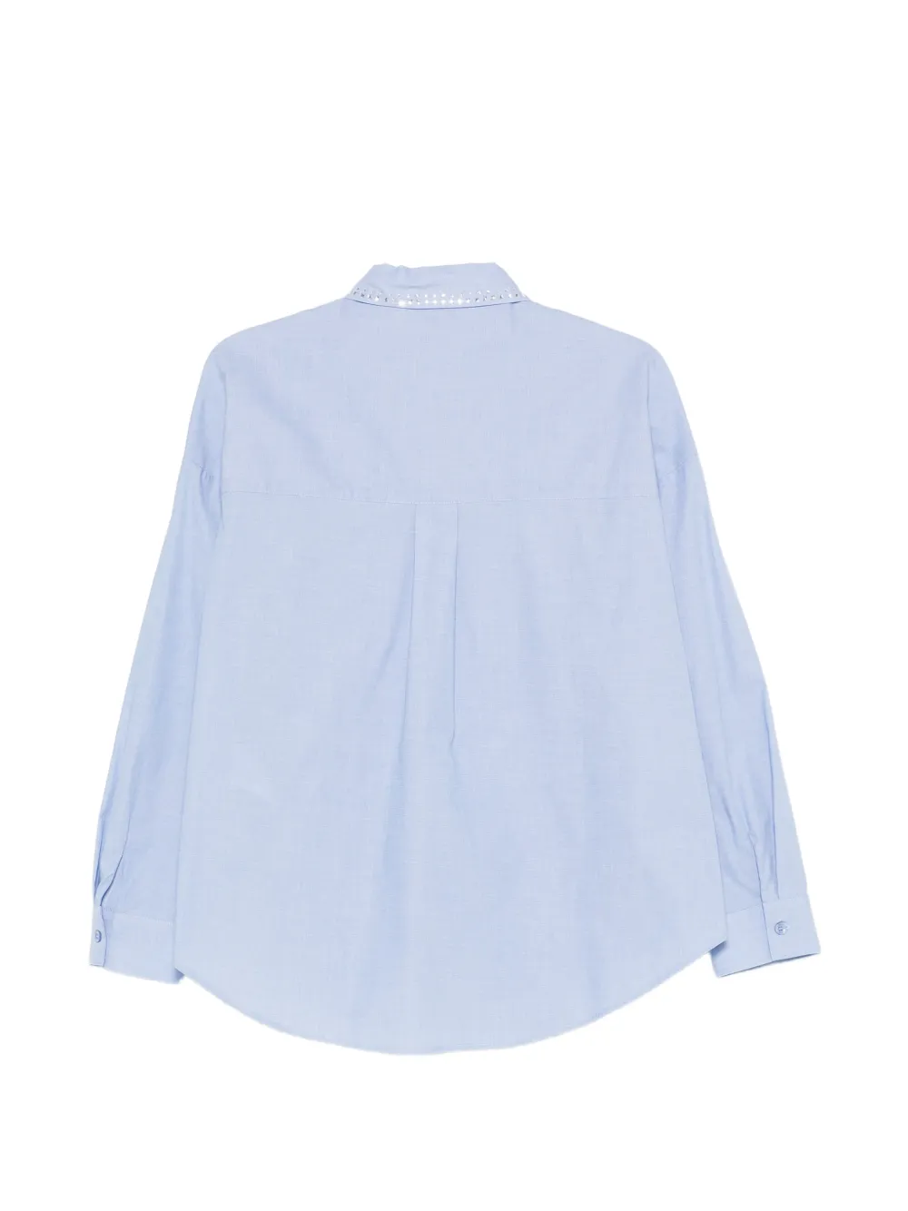  Liu Jo Embellished Cotton Shirt - Blue 