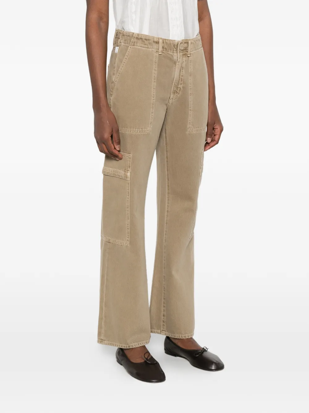 Citizens of Humanity Sienna jeans met opgestikte zak Beige