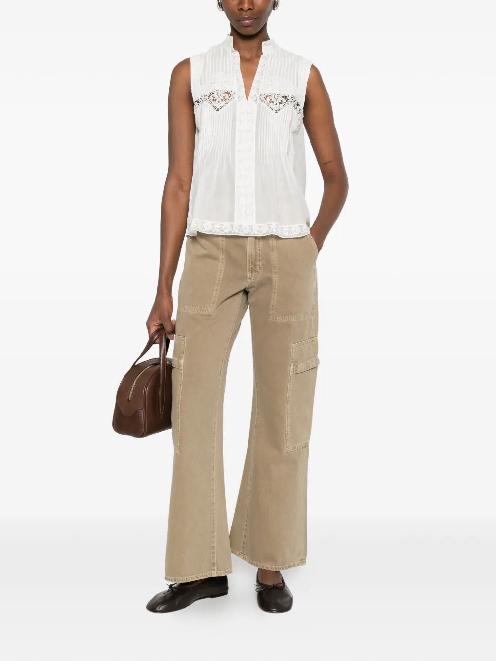 Citizens of Humanity Sienna jeans met opgestikte zak Beige