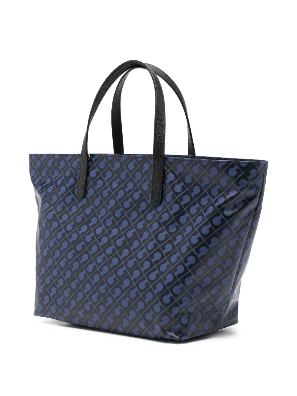  Gherardini Meium Patterned Handle Tote Bag - Blue 
