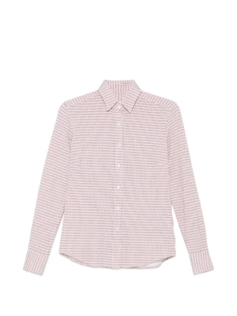Xacus geometric-print long-sleeve shirt