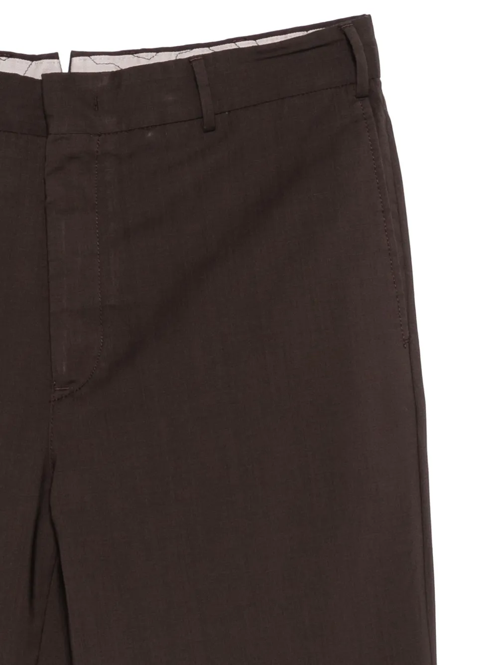 PT Torino Broek met riemlussen Bruin