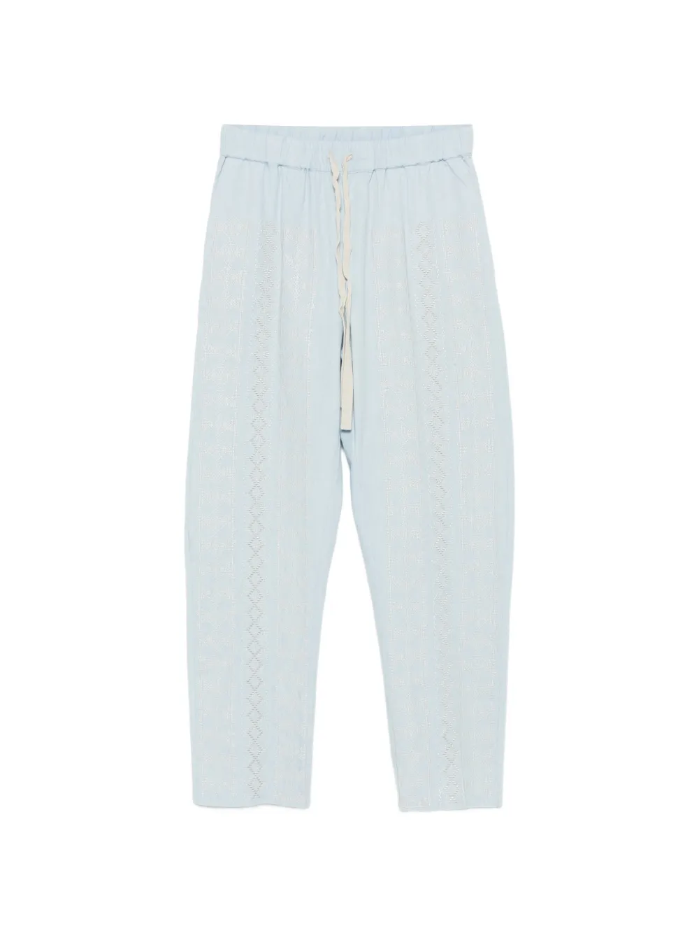 Semicouture Buddy embroidered trousers - Blu