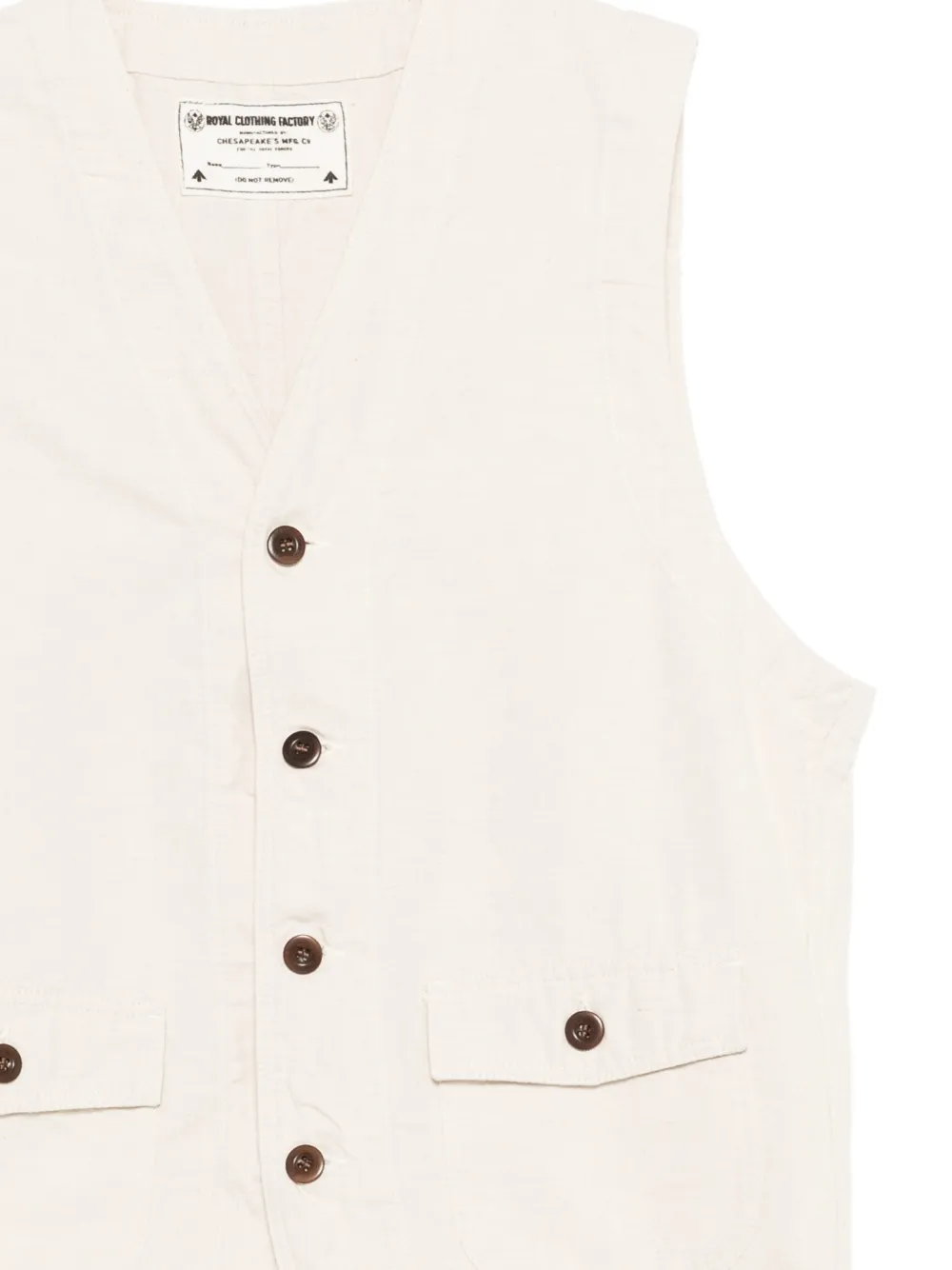  Chesapeakes St Michel Buttoned Patch-pocket Waistcoat - Neutrals 