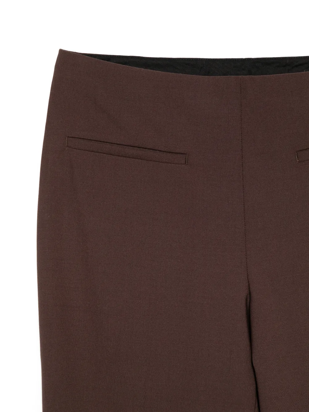  Semicouture Pressed-crease Trousers - Brown 