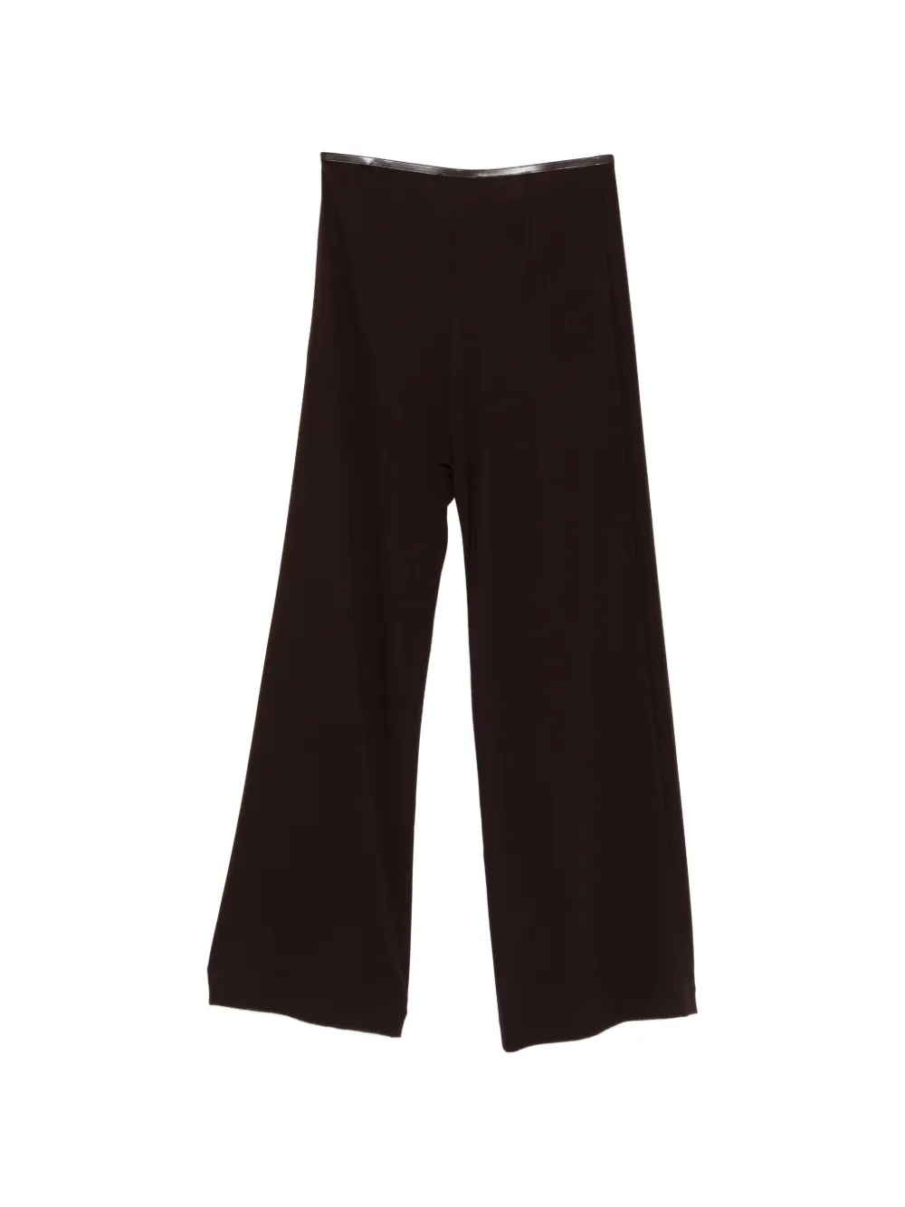 Semicouture Reba broek met wikkel-design en ceintuur Bruin