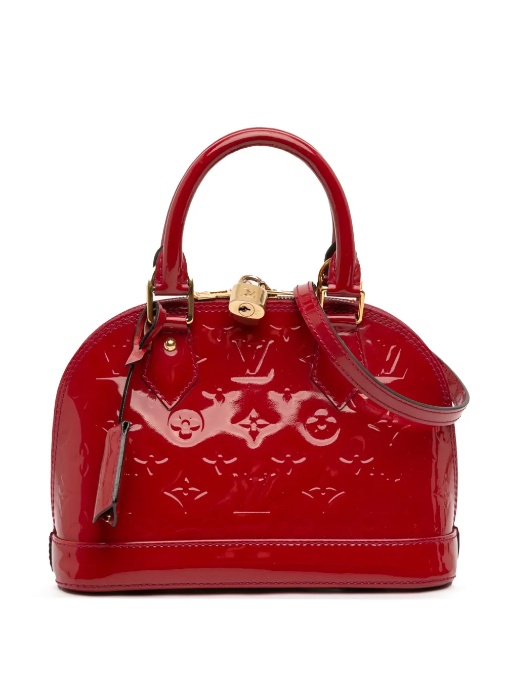 Louis Vuitton Pre-Owned 2013 Monogram Vernis Alma BB satchel - Red