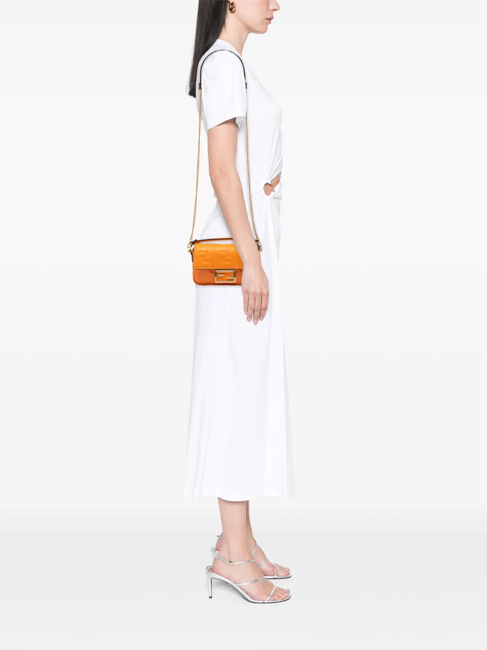 2010-2025 Mini Zucca Embossed Leather Baguette Satchel