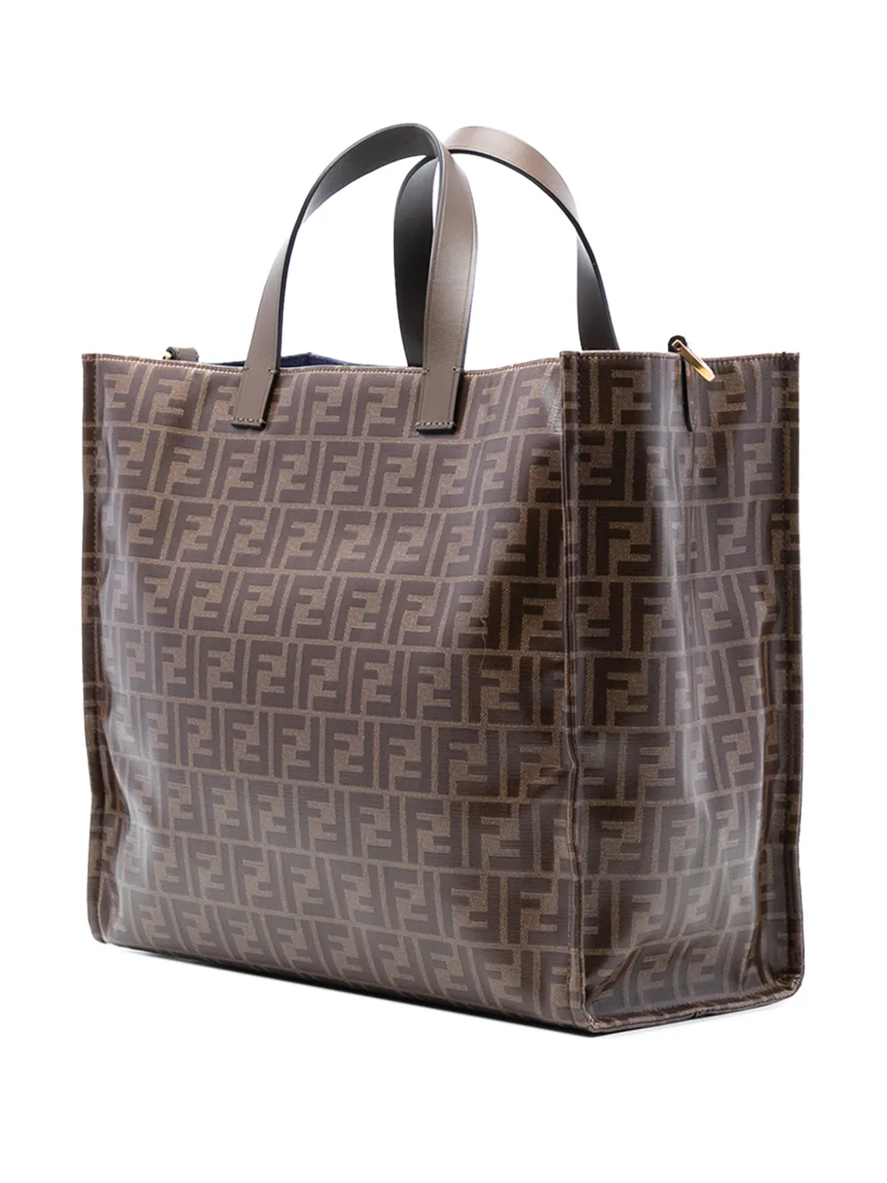 2010-2026 Fila Glazed Fabric Ff 1974 Mania Shopping Tote Satchel