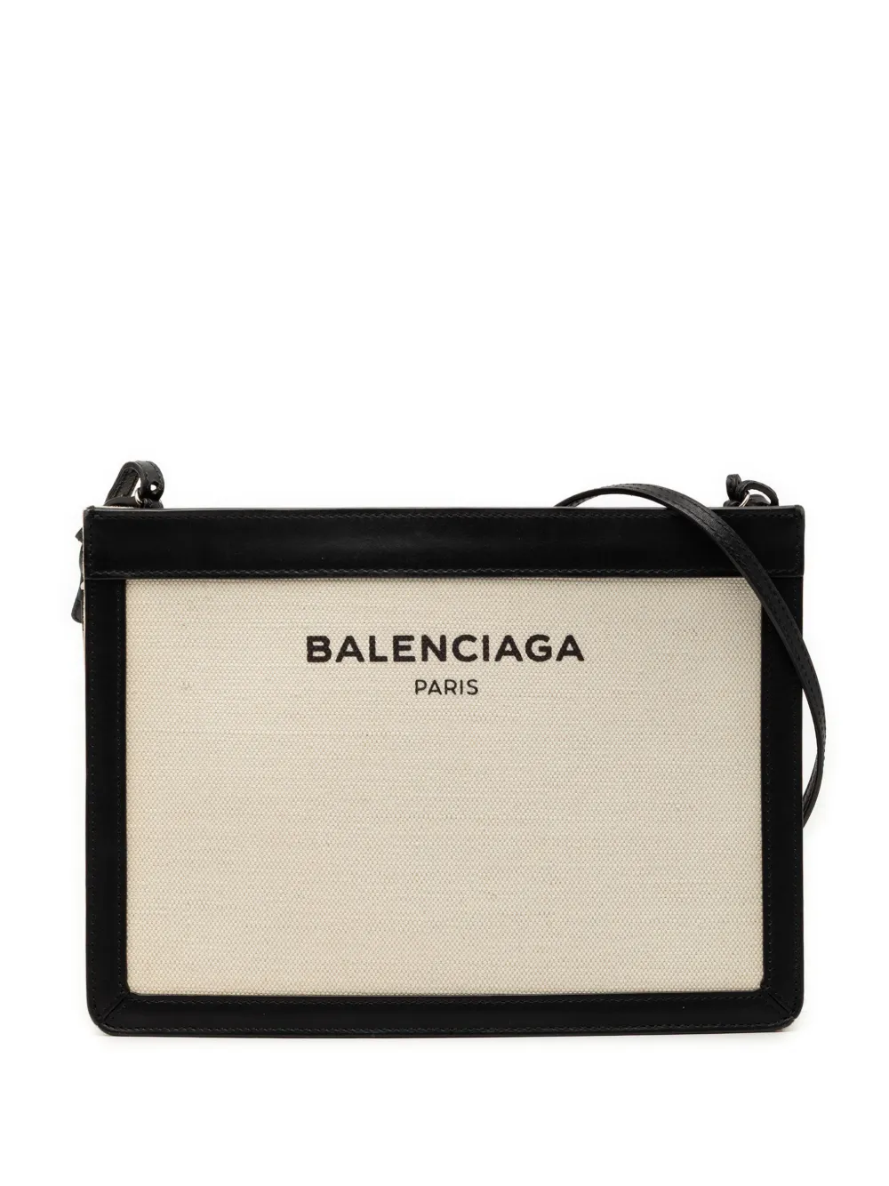 Balenciaga Pre-Owned 2018 Canvas Navy Pochette crossbody bag - Marrone
