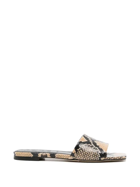 Aeyde Anna snakeskin sandals
