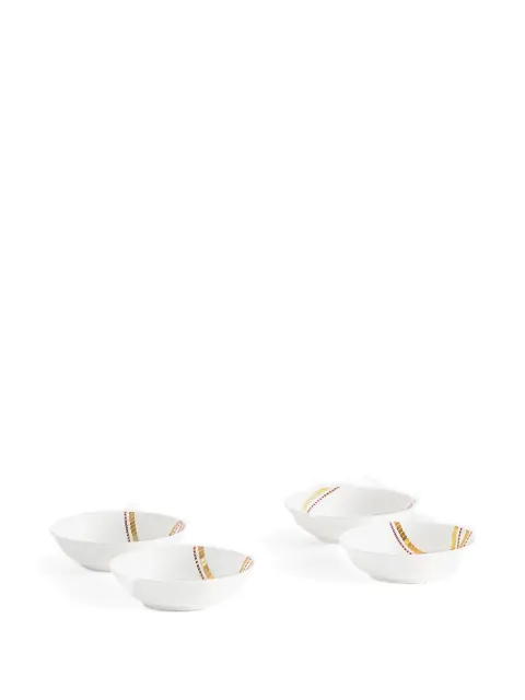 Shanghai Tang Tang porcelain knotted elegance plate set of four