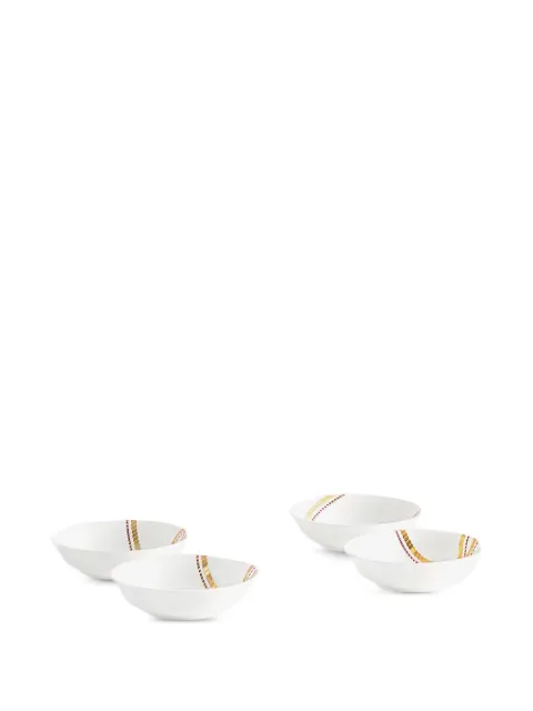 Shanghai Tang Tang porcelain knotted elegance plate set of four 