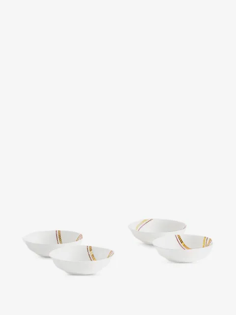 Shanghai Tang Tang porcelain knotted elegance plate set of four