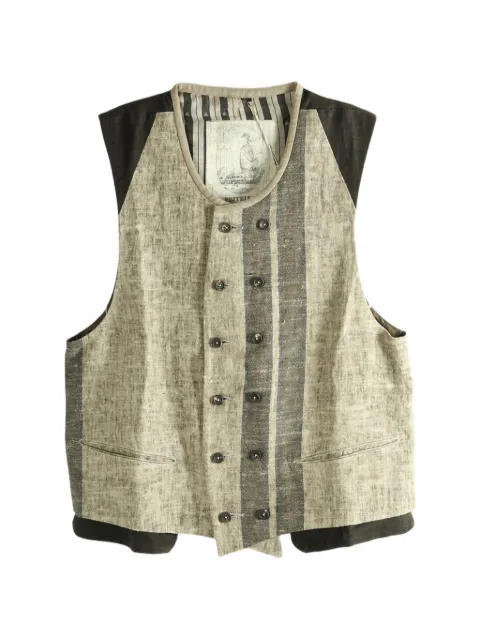Ziggy Chen two-tone waistcoat