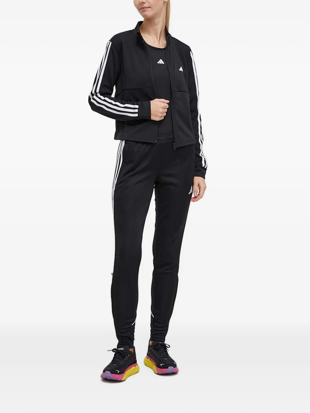 adidas sleeves-stripe sweatshirt Zwart