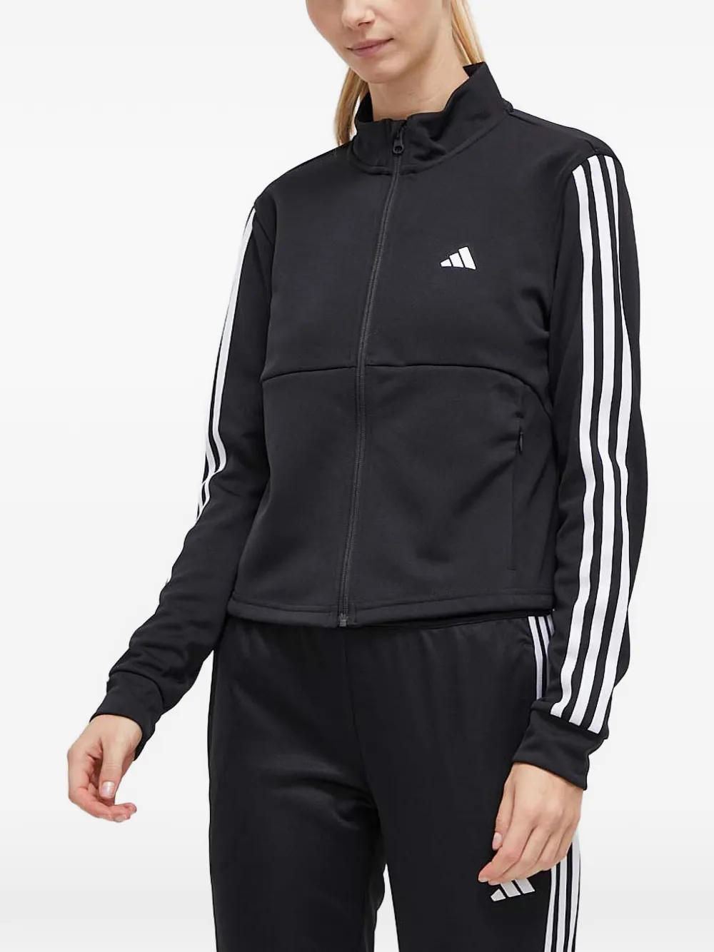 adidas sleeves-stripe sweatshirt - Nero
