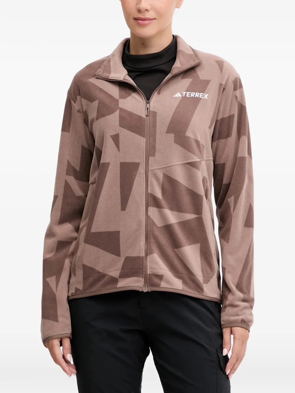 adidas Terrex Pullover mit geometrischem Print - Braun
