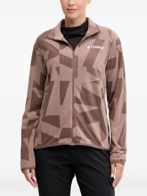 adidas geometric-print jacket