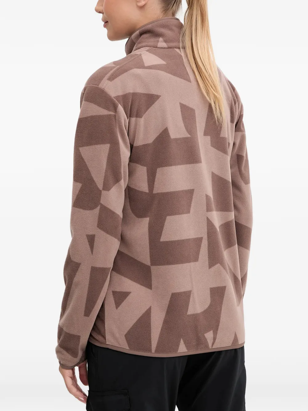 adidas Terrex trui met geometrische print en rits Bruin