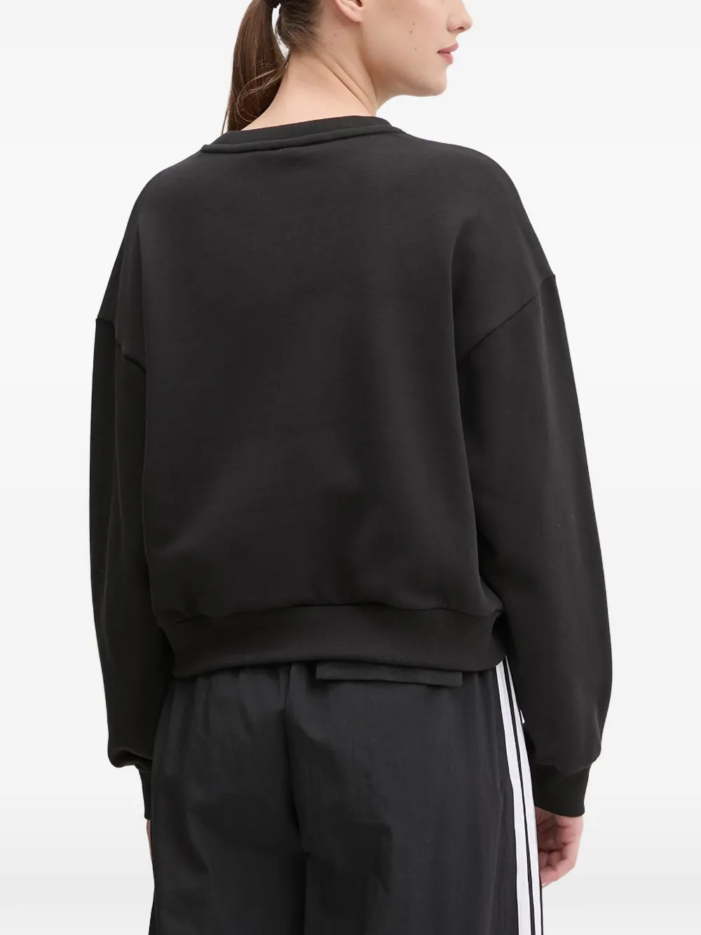 adidas logo-detail sweatshirt Zwart
