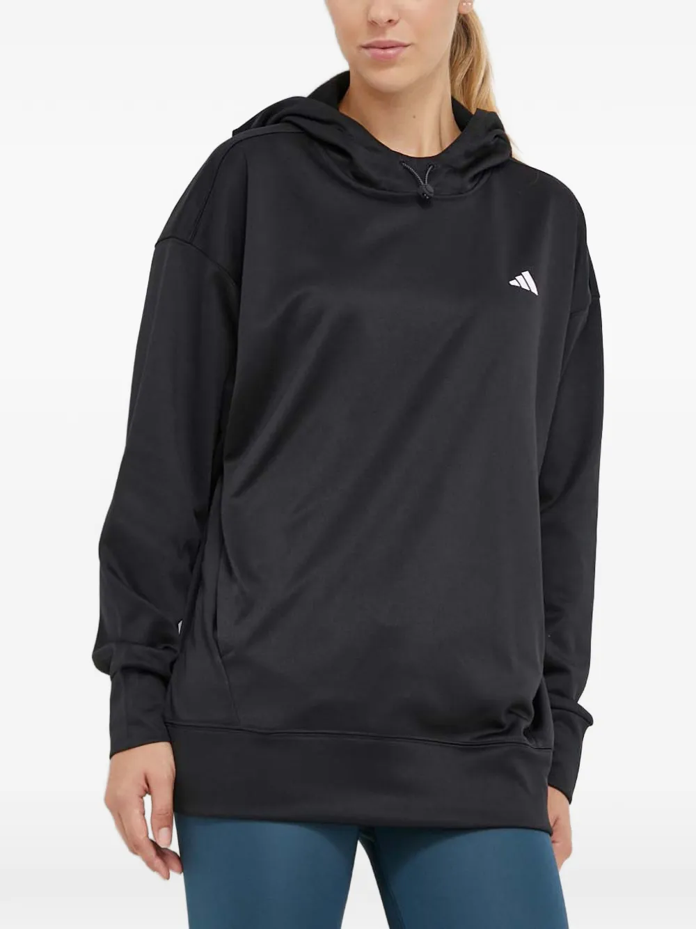 adidas Felpa Aeroready Game and Go con cappuccio - Nero