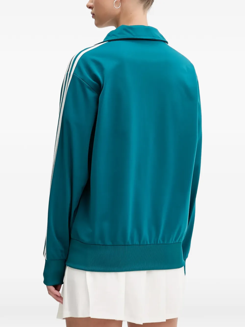 adidas Gestreepte sweater met rits Blauw