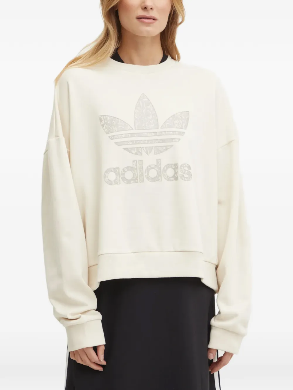 adidas Felpa con logo - Bianco