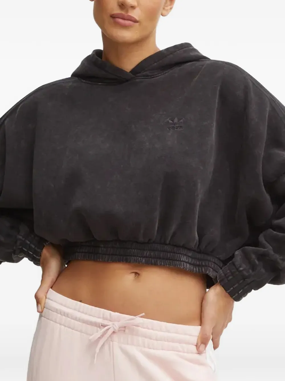adidas Felpa con cappuccio e logo - Nero