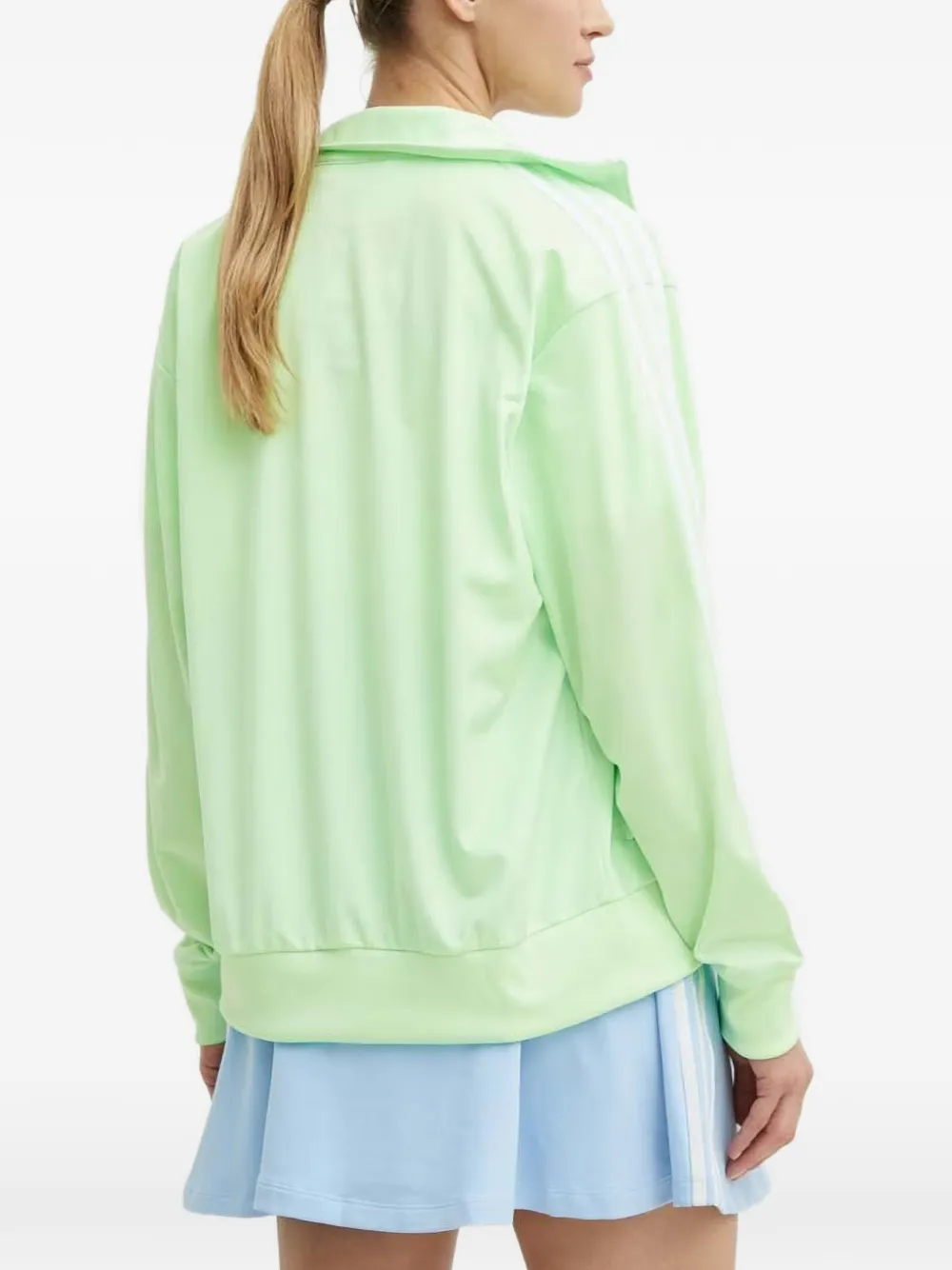 adidas Jack met drie strepen en rits Groen