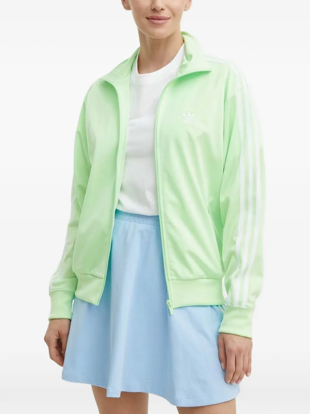 adidas Giacca con dettaglio a tre righe e zip - Verde