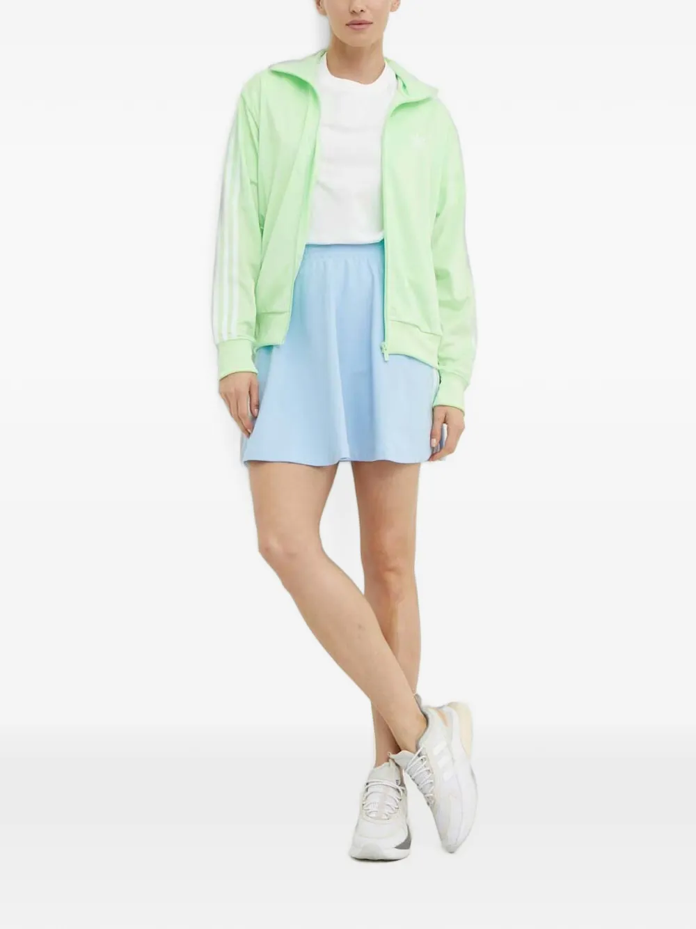 adidas Jack met drie strepen en rits Groen