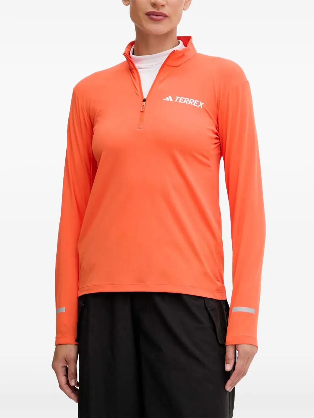 adidas Terrex Xperior Oberteil mit kurzem Reißverschluss - Orange