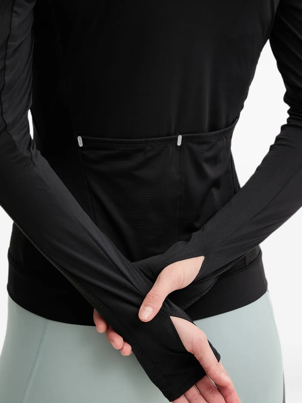 adidas Top met rits en logo Zwart