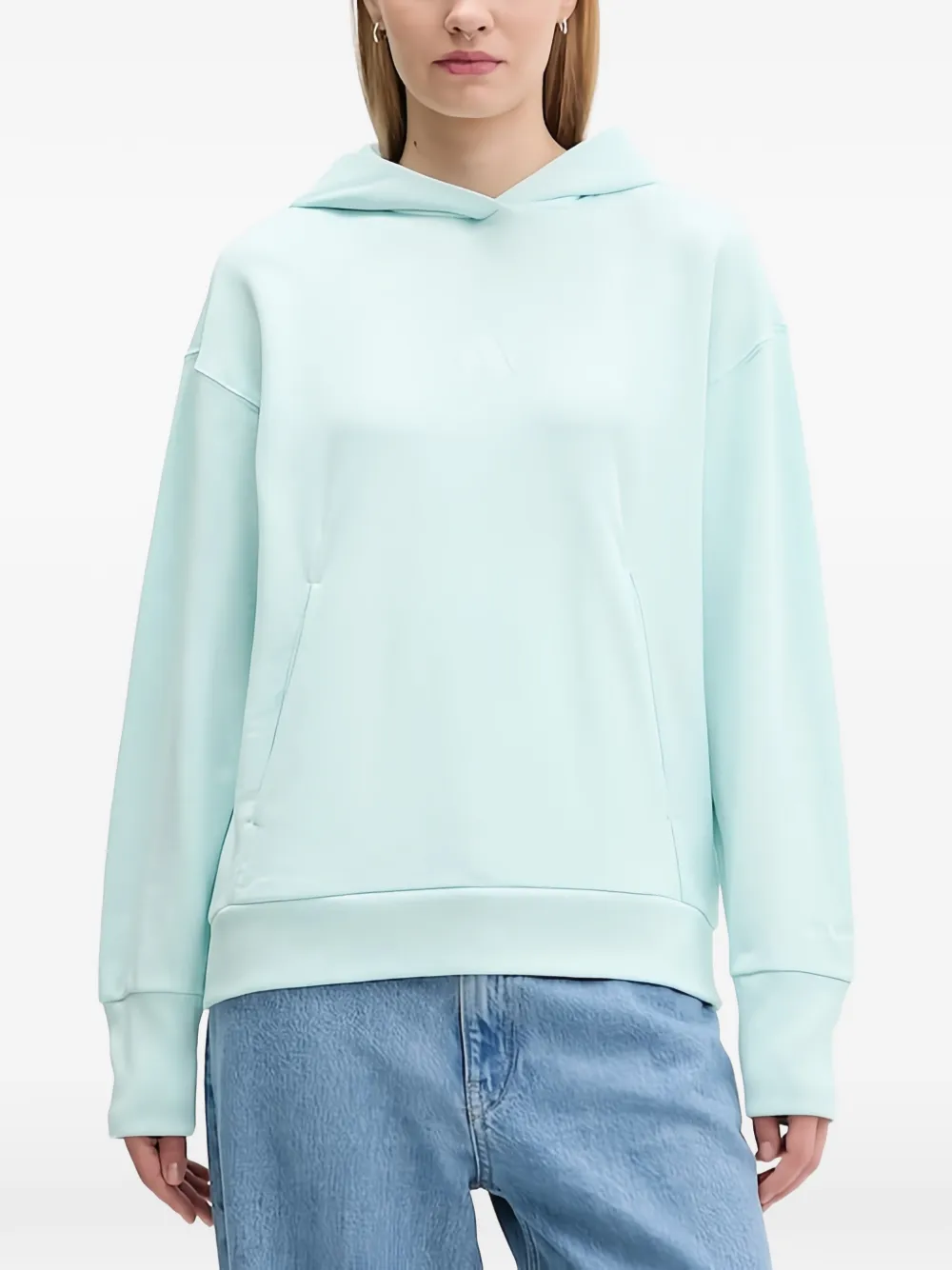 adidas long-sleeve hoodie - Blu